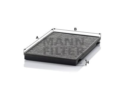 Mann + Hummel Innenraumfilterelement (Aktivkohle) CUK 3943 