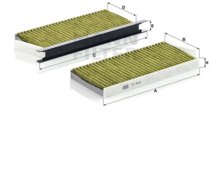 Mann + Hummel Innenraumfilterelement (FreciousPlus) FP 2418-2 