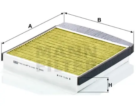Mann + Hummel Innenraumfilterelement (FreciousPlus) FP 2855 