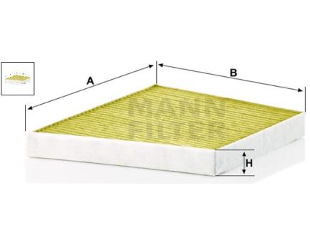 Mann + Hummel Innenraumfilterelement (FreciousPlus) FP 3172/1 