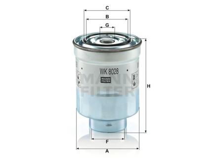 Mann + Hummel Kraftstoffwechselfilter WK 8028 z 
