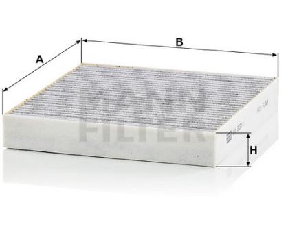 Mann + Hummel Innenraumfilterelement (Aktivkohle) CUK 2232/1 