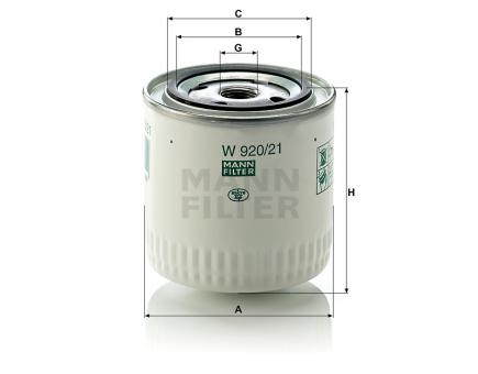 Mann + Hummel Wechselfilter SpinOn W 920/21 