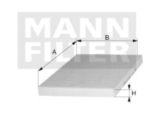 Mann + Hummel Innenraumfilterelement CU 26 021 