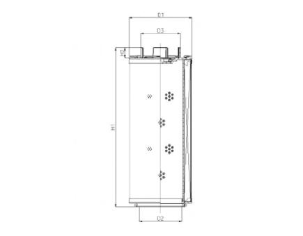 Filtrec Filterelement für Rücklauffilter RHR60G20B6/AB1 
