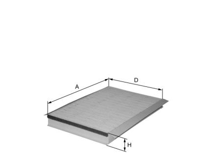 FIL Innenraumfilterelement (Aktivkohle) HCK7197 