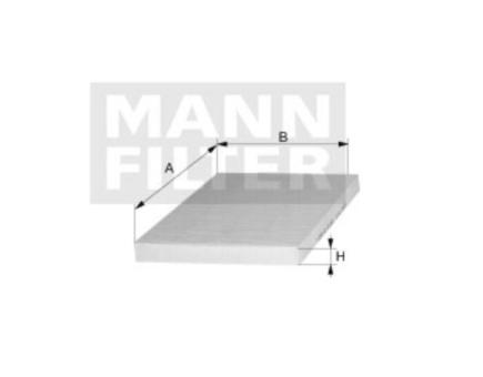 Mann + Hummel Innenraumfilterelement (Aktivkohle) CUK 23 024 
