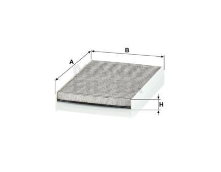 Mann + Hummel Innenraumfilterelement (Aktivkohle) CUK 32 008 