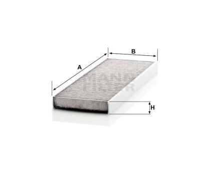 Mann + Hummel Innenraumfilterelement (Aktivkohle) CUK 45 004 