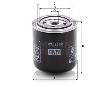 Mann + Hummel Kühlflüssigkeitsfilter SpinOn WA 9002