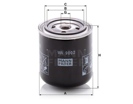 Mann + Hummel Kühlflüssigkeitsfilter SpinOn WA 9002 