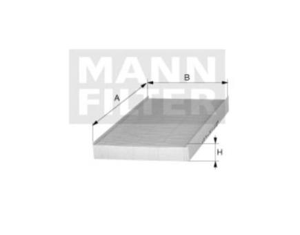 Mann + Hummel Innenraumfilterelement (Aktivkohle) CUK 24 026 