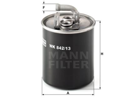 Mann + Hummel Kraftstoff-Leitungsfilter Inline WK 842/13 
