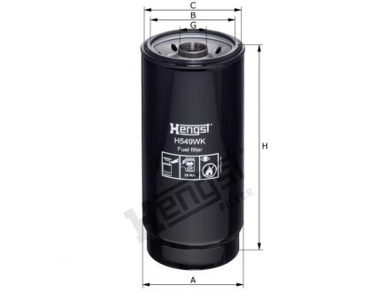 Hengst Kraftstofffilter SpinOn H549WK D425