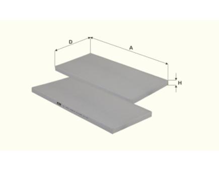 FIL Innenraumfilterelement HC7001 