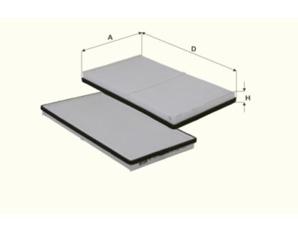 FIL Innenraumfilterelement HC7017 