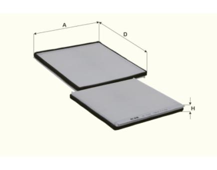 FIL Innenraumfilterelement HC7025 