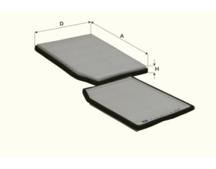 FIL Innenraumfilterelement HC7032 