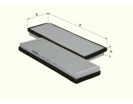 FIL Innenraumfilterelement HC7040 