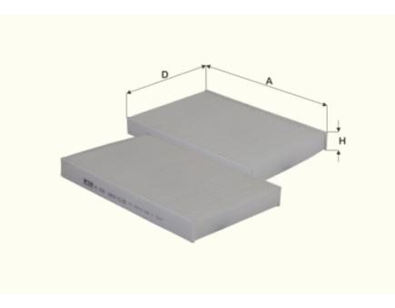 FIL Innenraumfilterelement HC7059 