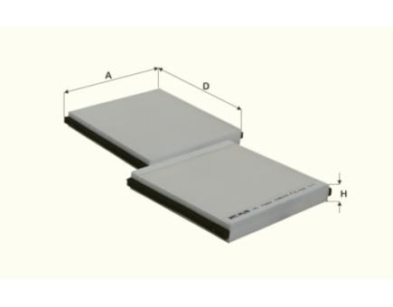 FIL Innenraumfilterelement HC7082 