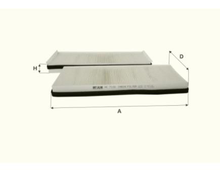 FIL Innenraumfilterelement HC7116 
