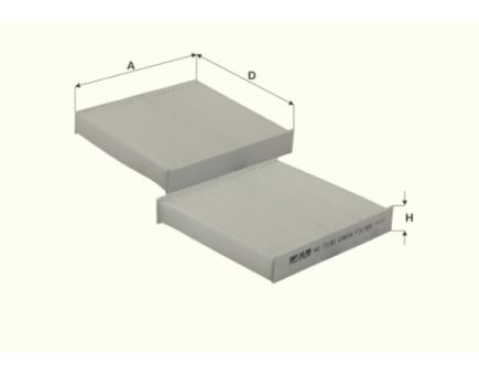 FIL Innenraumfilterelement HC7130 