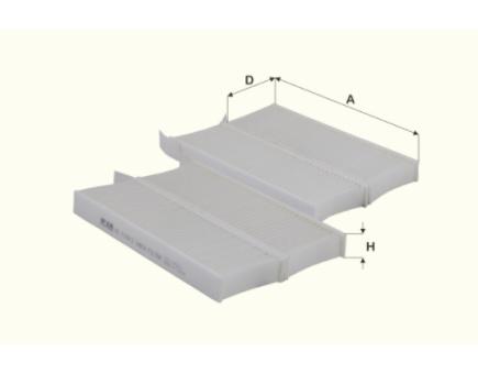 FIL Innenraumfilterelement HC7139-2 