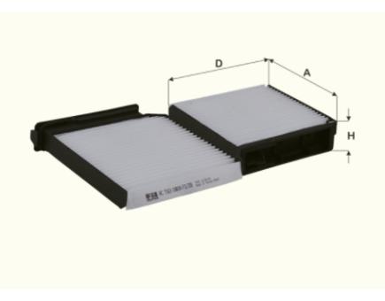 FIL Innenraumfilterelement HC7163 