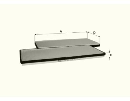 FIL Innenraumfilterelement HC7292 