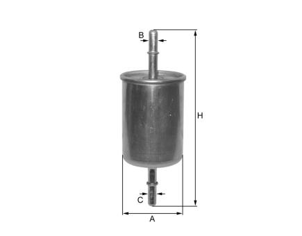 FIL Kraftstoff-Leitungsfilter Inline ZP8003FM 