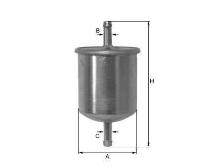 FIL Kraftstoff-Leitungsfilter Inline ZP8075FM 