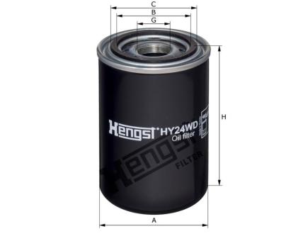 Hengst Hydraulikfilter SpinOn HY24WD 