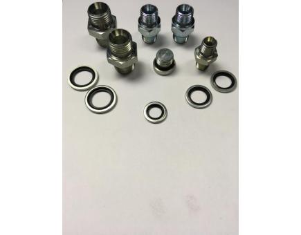 Mecatra Anschluss-Kit für Fahrmotor passend für Neuson 8002RD mit Stahlkette
