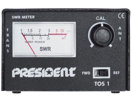 Stabo CB-Funk Stehwellenmessgerät SWR-Meter TOS-1 | 26-30 MHz | max. 100 W 