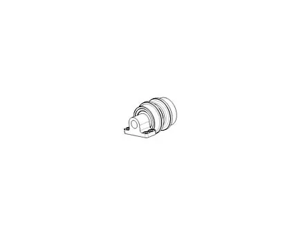 Tragrolle mit Steckachse 84 mm Breite