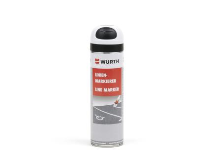Würth Linienmarkierer weiss mit integriertem Sprühkopf Weiss 