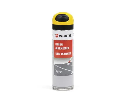 Würth Linienmarkierer gelb mit integriertem Sprühkopf Gelb 