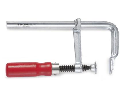 Würth Ganzstahl-Schraubzwinge mit Holzgriff 160x80 mm 
