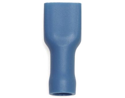 Würth Flachsteckhülse PVC-vollisoliert VOLLISOLIERT BLAU 6,3X0,8 mm 100er Pack
