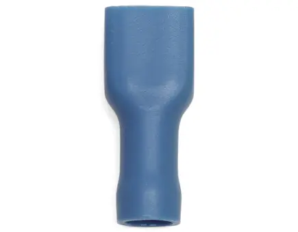 Würth Flachsteckhülse PVC-vollisoliert VOLLISOLIERT BLAU 6,3X0,8 mm 100er Pack