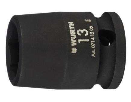 Würth 3/8 Zoll Kraft-Steckschlüssel metrisch 6-kant kurz SW3/8ZO