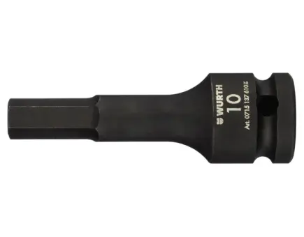 Würth 1/2 Zoll Kraft-Steckschlüssel Innen-6-kant lang 9 mm 