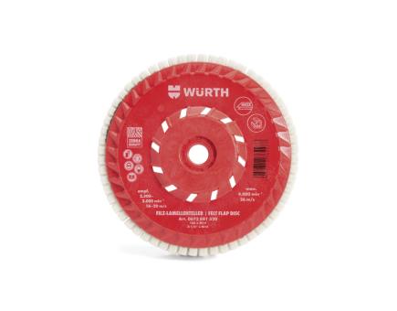 Würth Lamellenfächerschleifscheibe Filz D125 