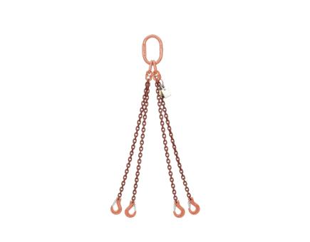 Würth Kettengehänge 4-strängig Stahl 6 mm x 1 m 
