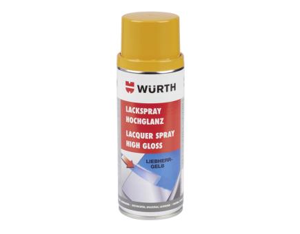 Würth Lackspray Nitroalkydal-Qualität Hochglanz 