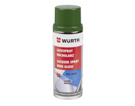 Würth Lackspray Nitroalkydal-Qualität Hochglanz 