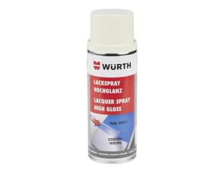 Würth Lackspray Nitroalkydal-Qualität Hochglanz 