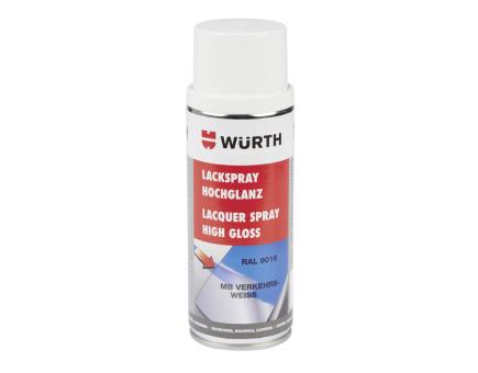 Würth Lackspray Nitroalkydal-Qualität Hochglanz 