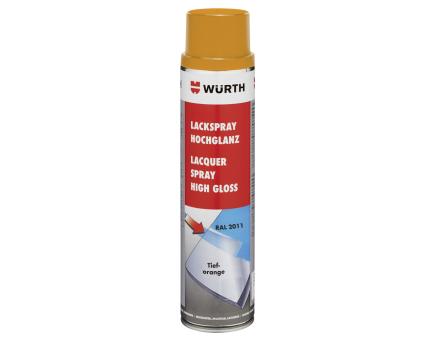 Würth Lackspray Nitroalkydal-Qualität Hochglanz 